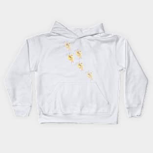 Yellow butterflies Kids Hoodie